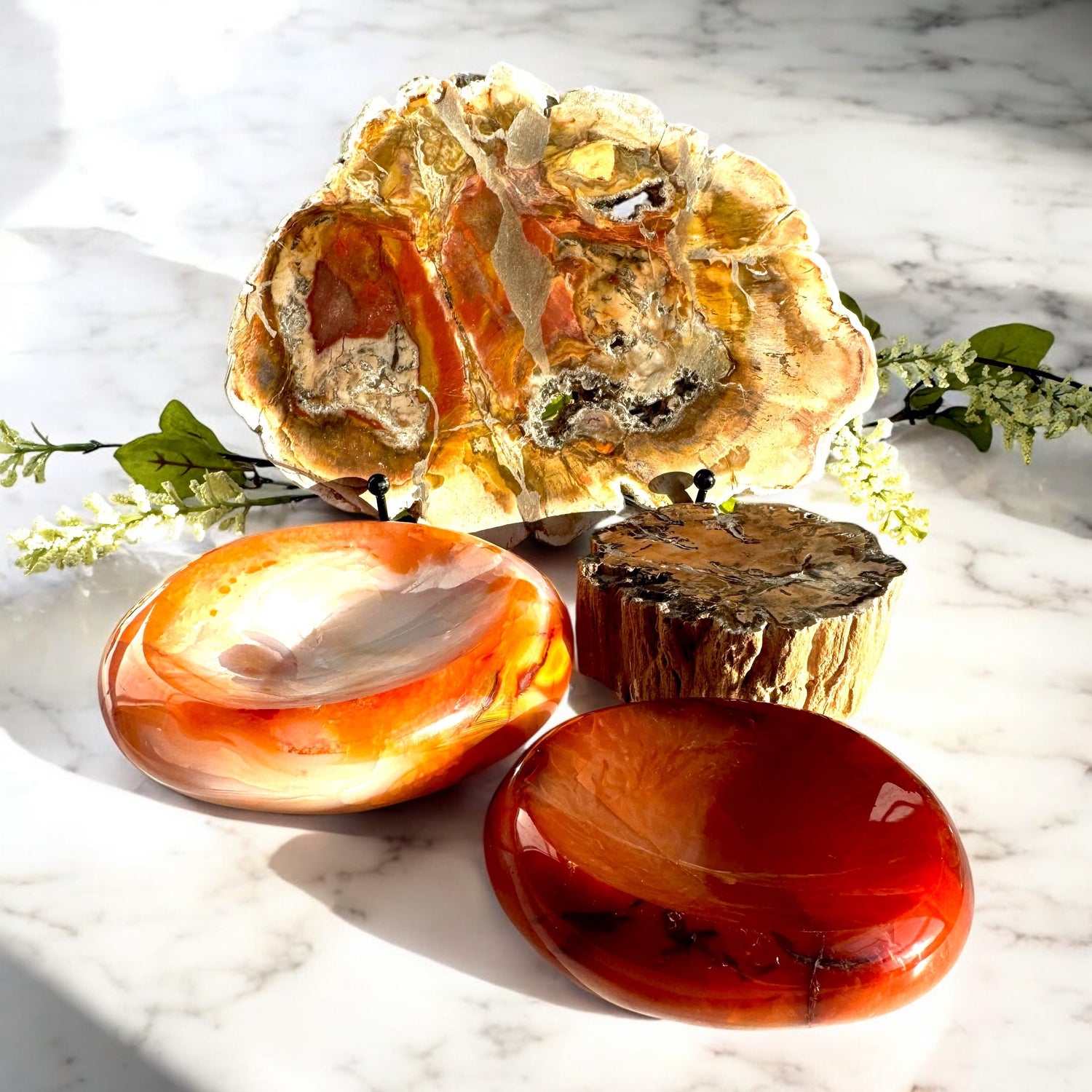 Crystal Bowls, Plates, Slabs & Stands