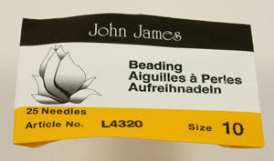 English Beading Needles