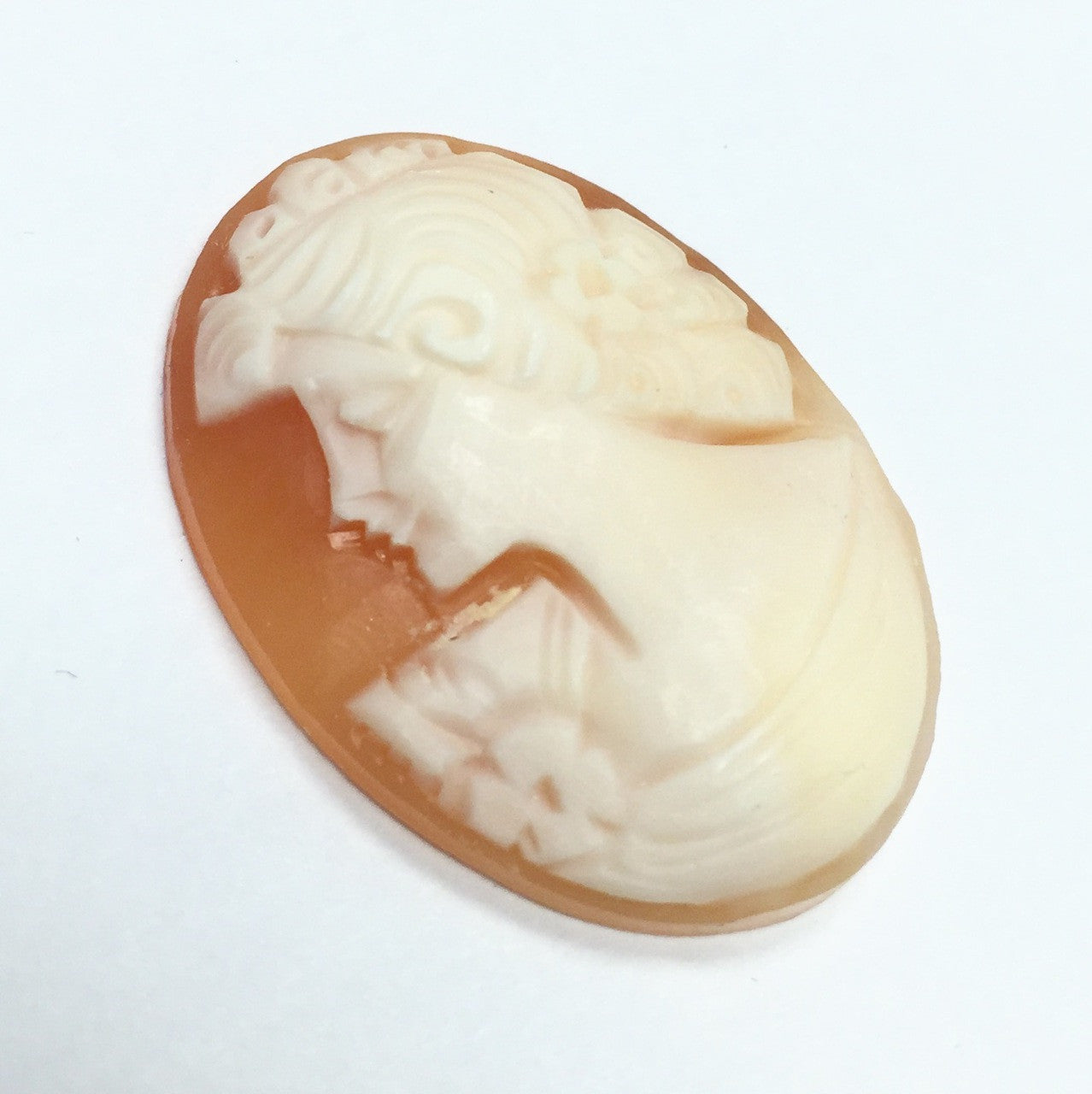 Antique Italian Genuine Shell Cameo - Marge