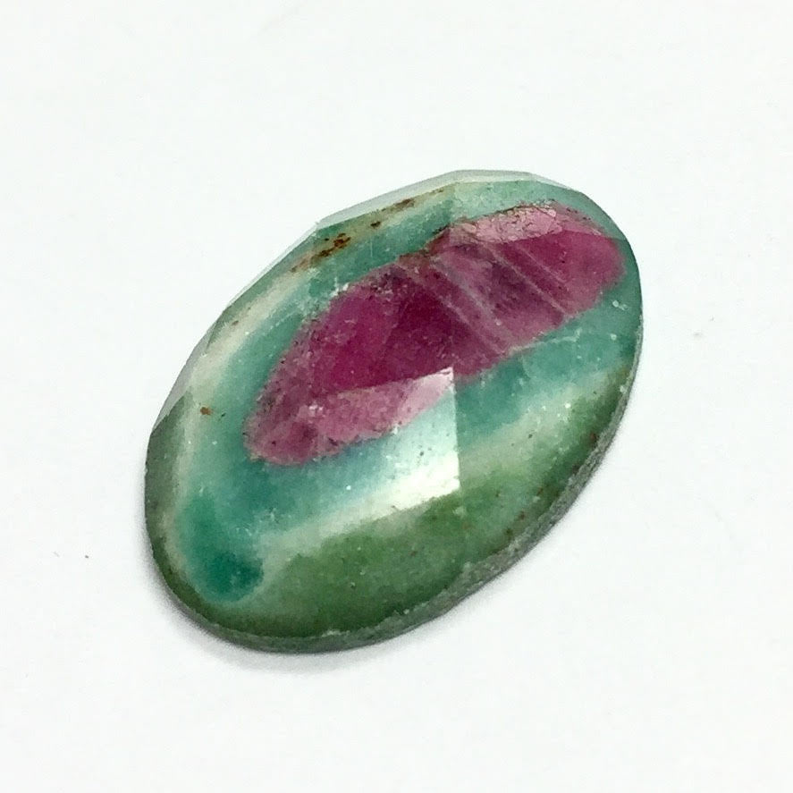 Ruby Fuchsite Faceted Cabochon 13 x 18mm
