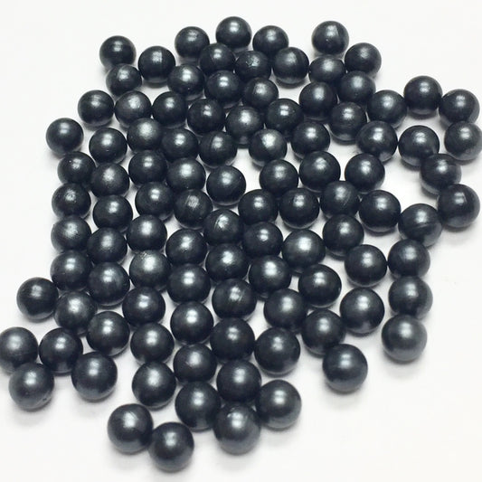 Vintage Black No-Hole Faux Pearls