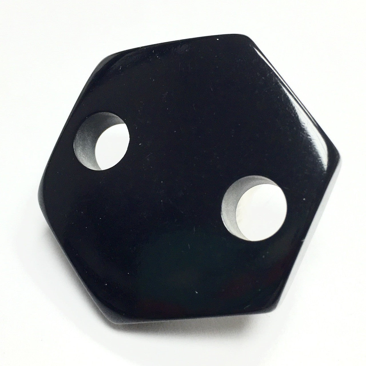 Vintage YSL Bakelite Hexagon 2 hole Connector Bead