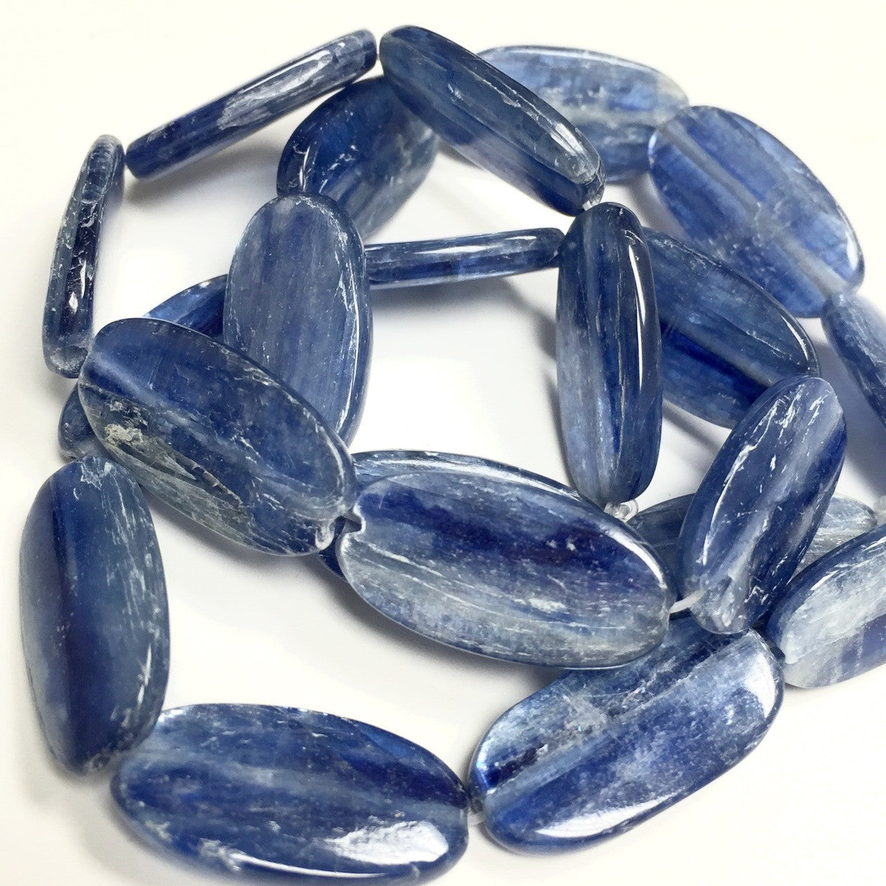 Oval Kyanite Beads 10 x 20mm