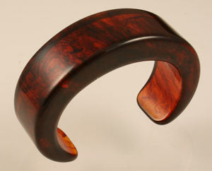 Vintage Root Beer Bakelite Cuff Bracelet