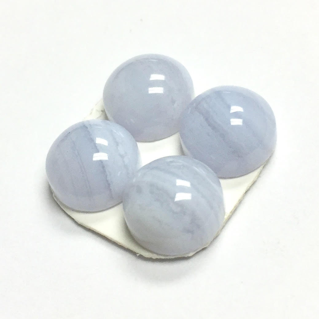 Blue Lace Agate Cabochon 8mm  A+ Grade