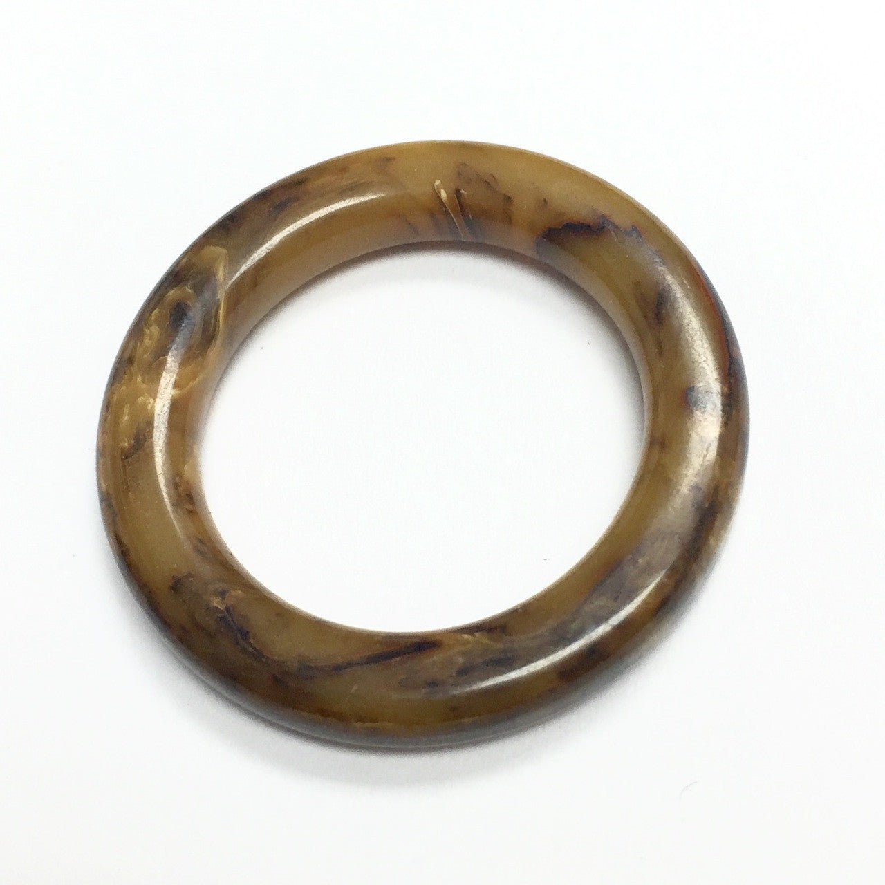 Vintage Bakelite Rings - Butterscotch/Chocolate-30mm O.D.