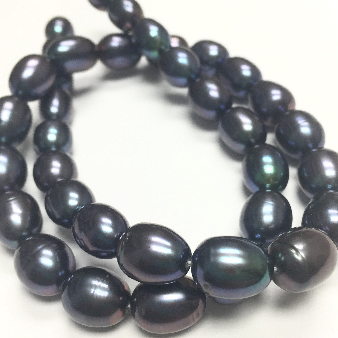 Freshwater Peacock Rice Pearls- 9-10mm