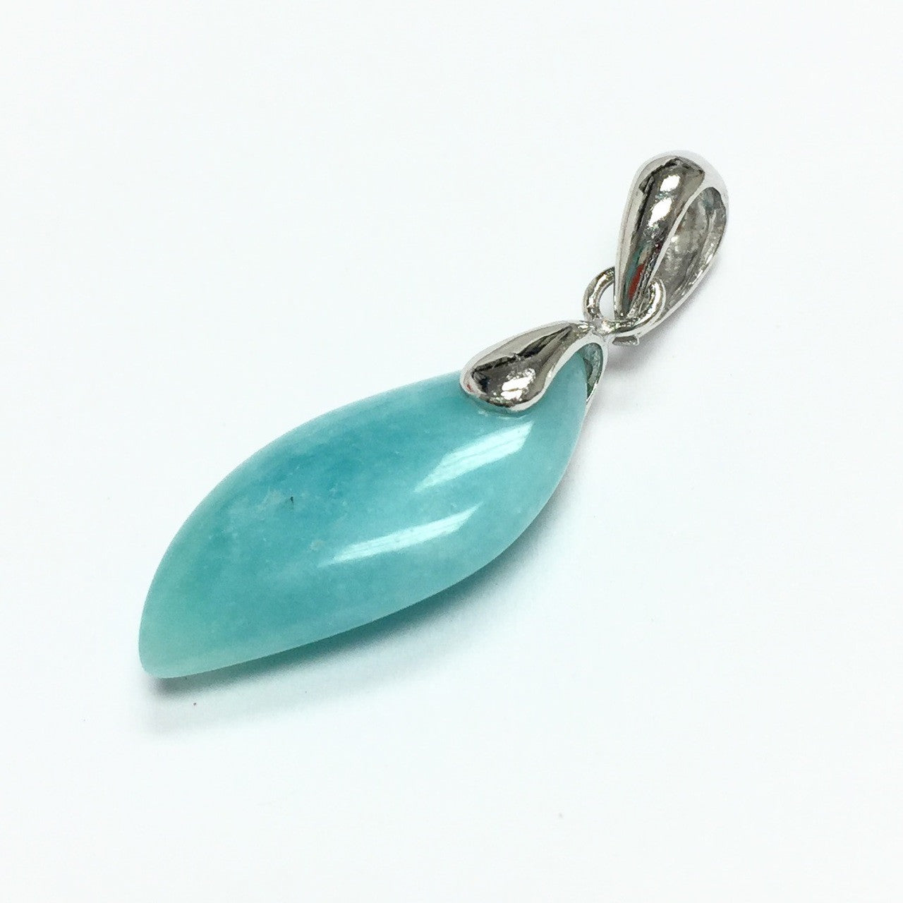 Amazonite Pendant with Sterling Silver Bail
