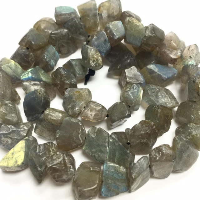 Rough Cut Labradorite Nugget Beads-8-12mm