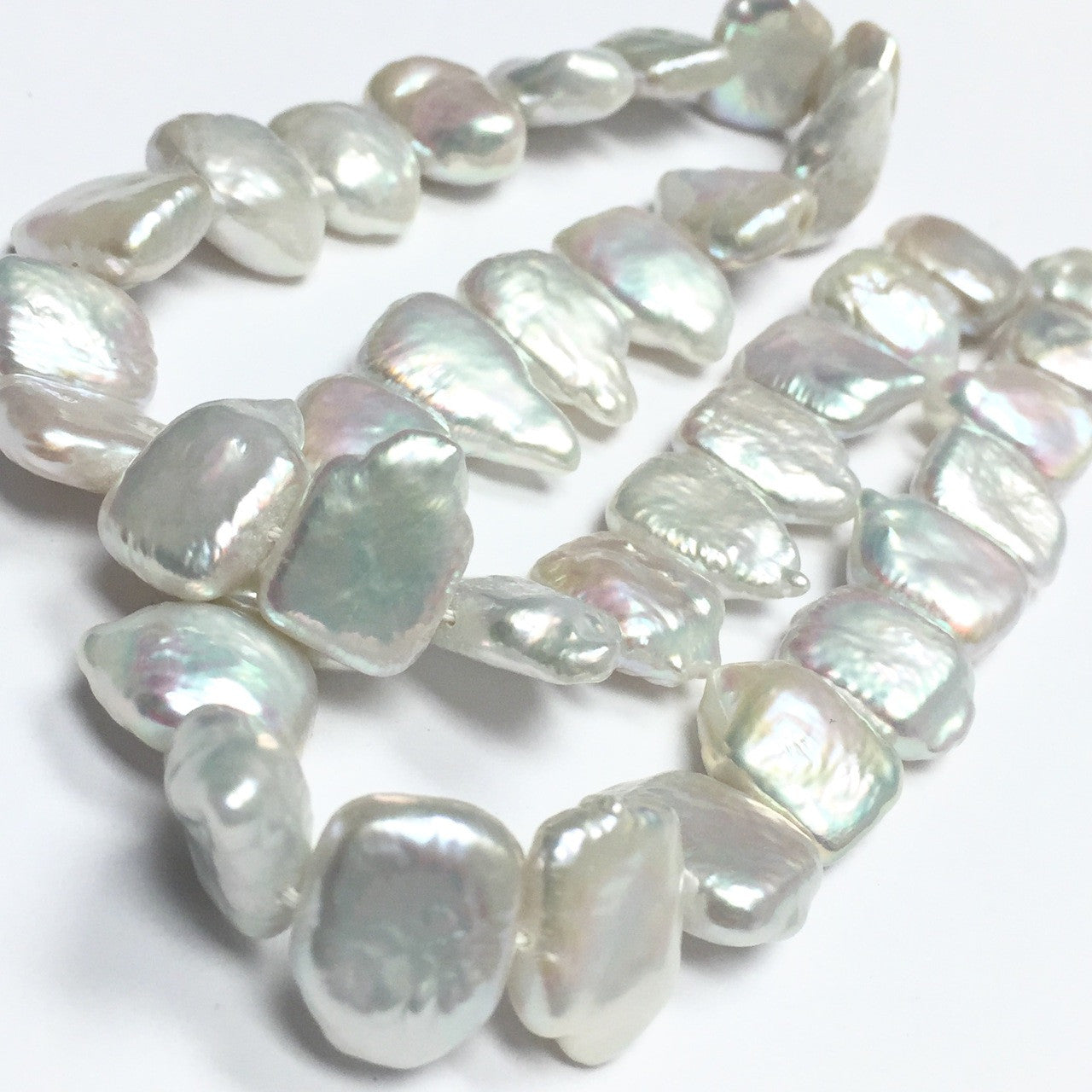 Square Coin Pearls with Nodelles