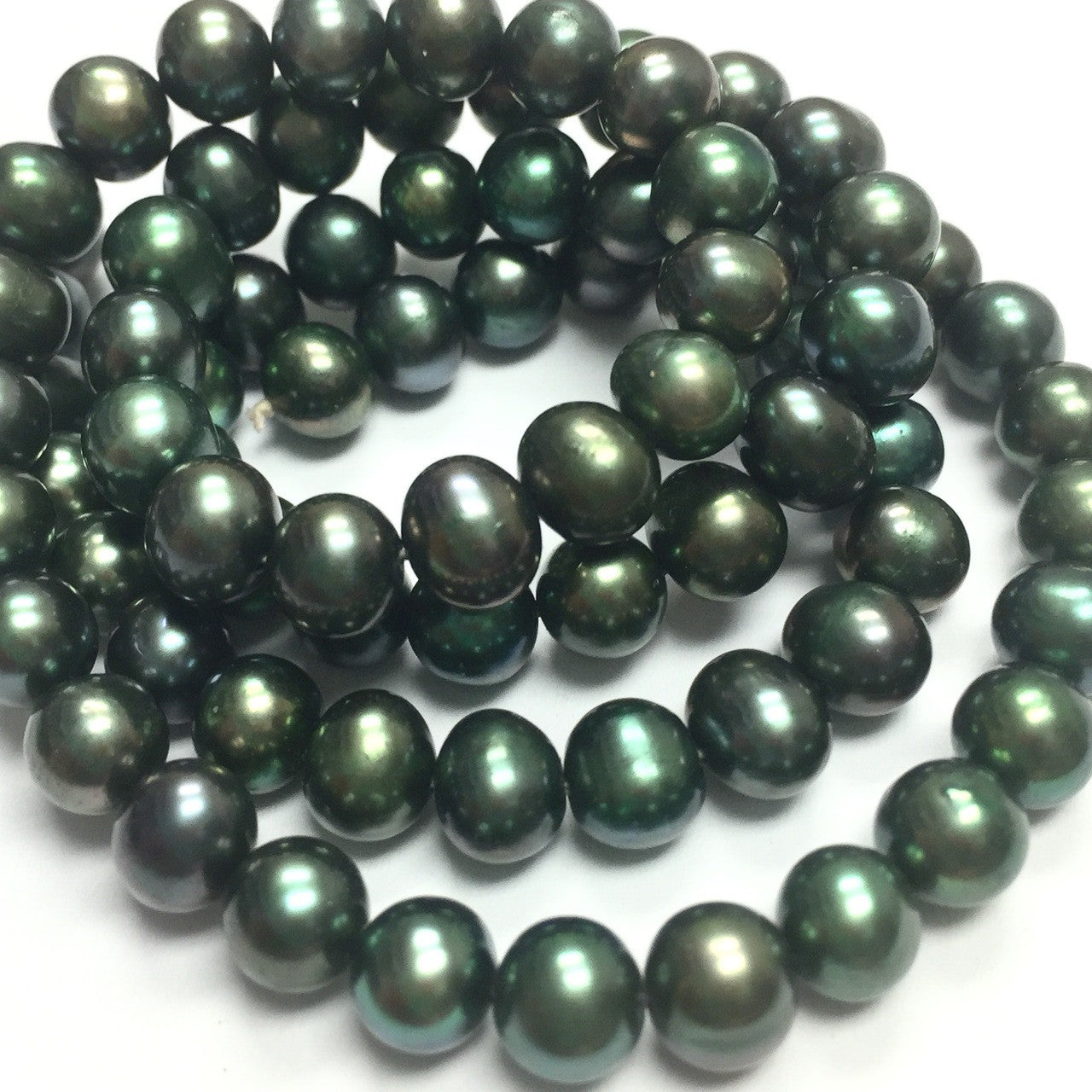 In the Greens - Freshwater Potato Pearl Beads