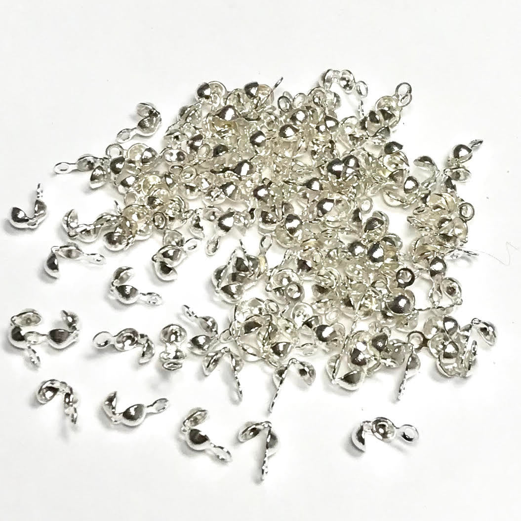 Silver Plated Clam Shell Knot Covers