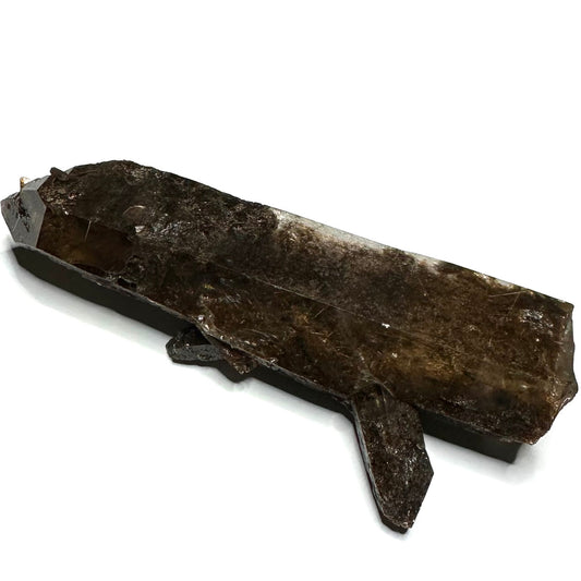 Smokey Garden Quartz with Rutile and Rainbow Inclusions Cluster-4 1/2 x 1 1/2"-NC7297