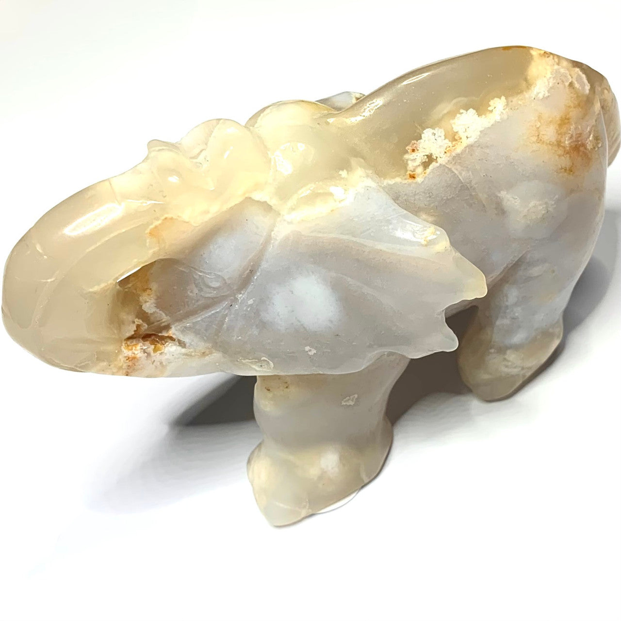 One of a Kind Flower Agate Elephant Stone-4 1/2 x 3" (NC4554)