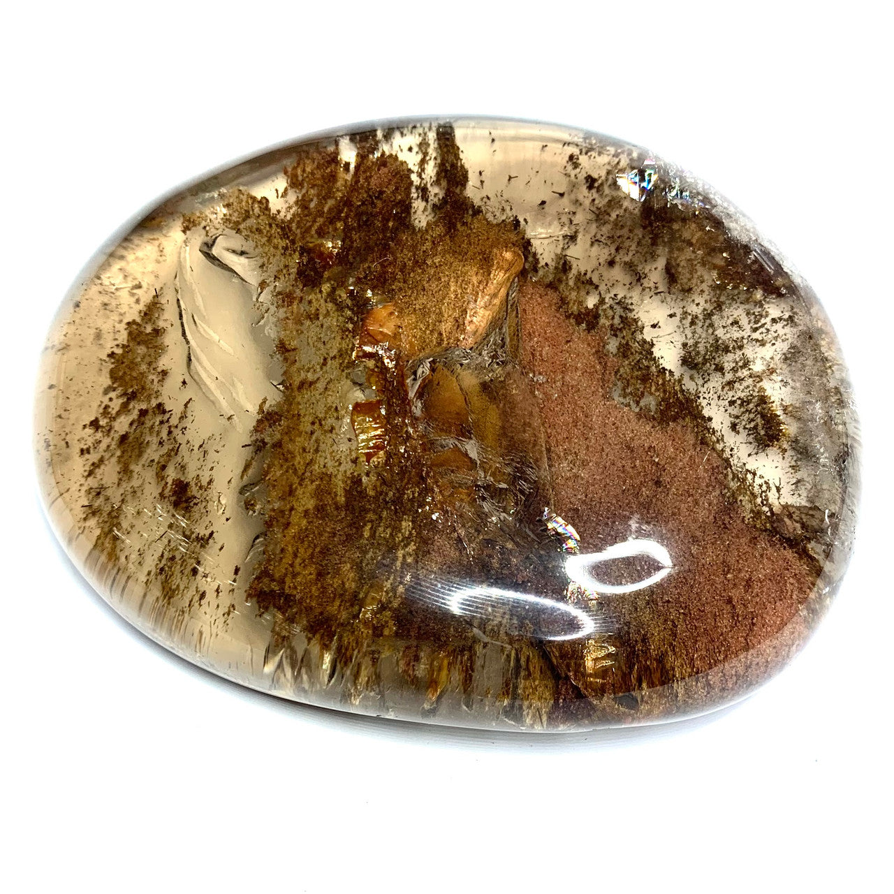 One of a Kind Lodalite Lens Stone-3 3/4 x 3 x 1/2" (NC4569)