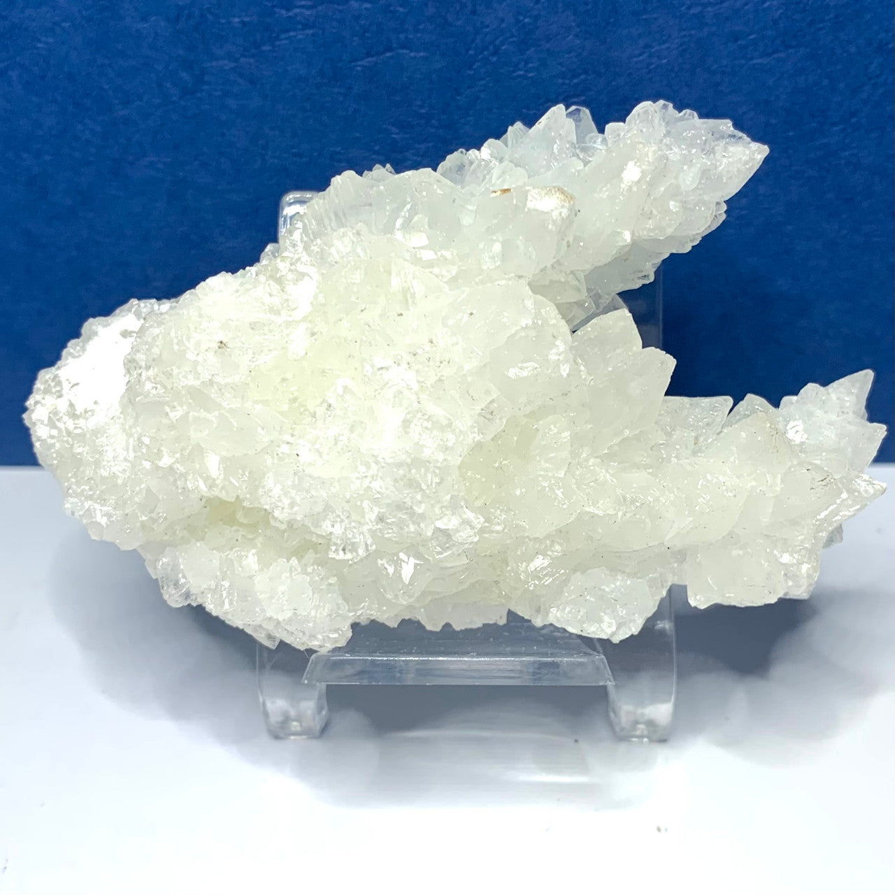 One of a Kind Pure White Aragonite Crystal Cluster-3 3/4 x 2 1/4" (NC45470)