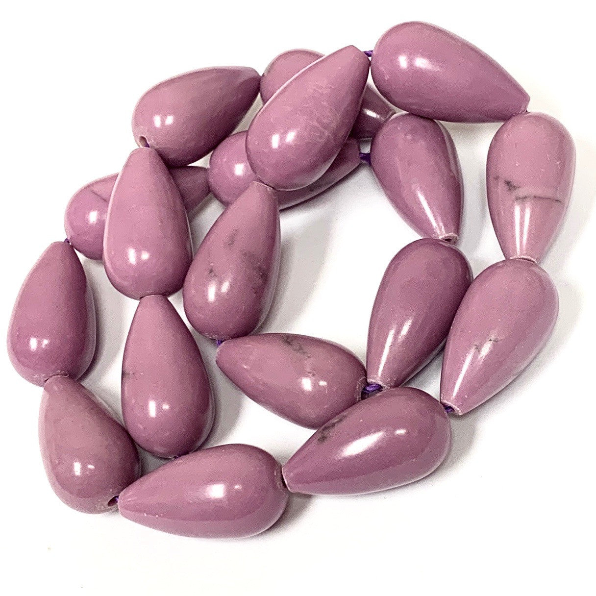 Phosphosiderite Pear Shaped Beads