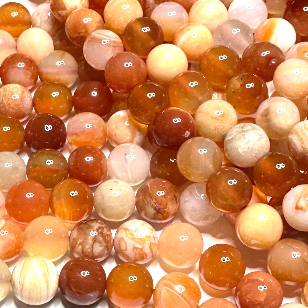 Carnelian Highly Polished Round Beads-8mm (SP5109)