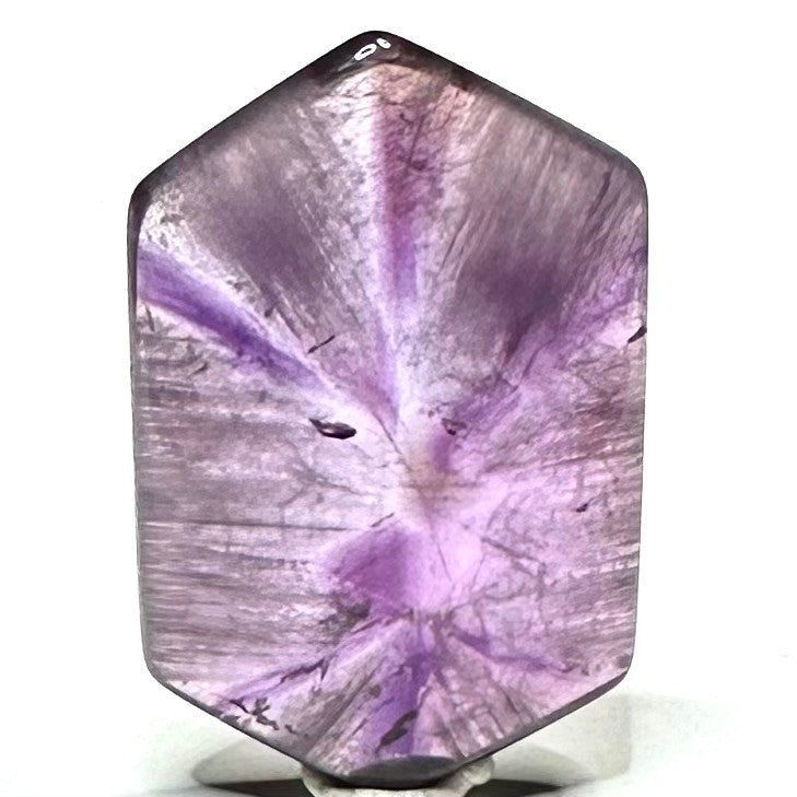 RARE-One of a Kind Trapiche Amethyst Slice-40 x 25mm (NC5983)