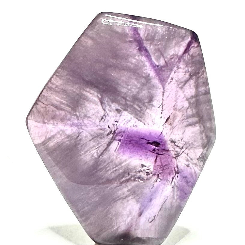 RARE-One of a Kind Trapiche Amethyst Slice-36 x 28mm