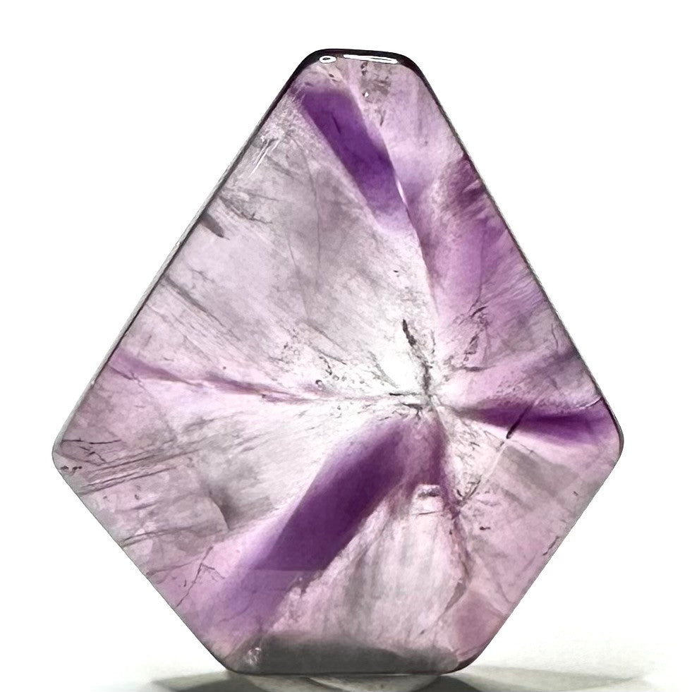RARE-One of a Kind Trapiche Amethyst Slice-31 x 28mm