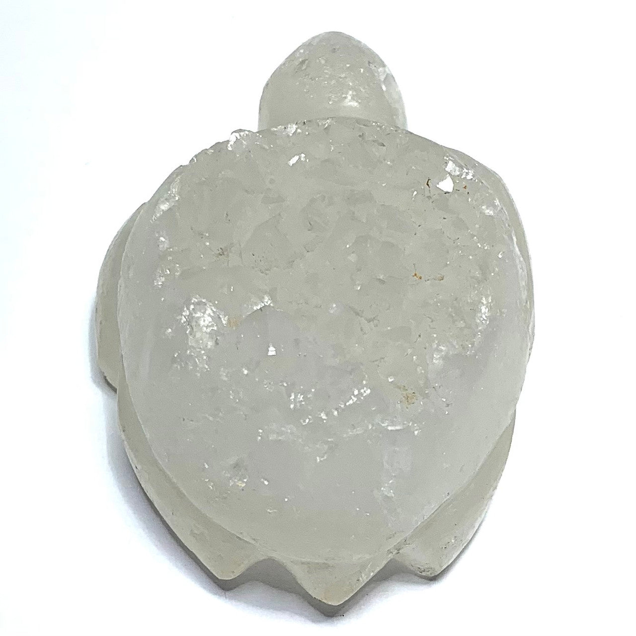 One of a Kind Quartz Druzy Turtle Stone-2 3/4 x 1 3/4 x 1 (NC4614)