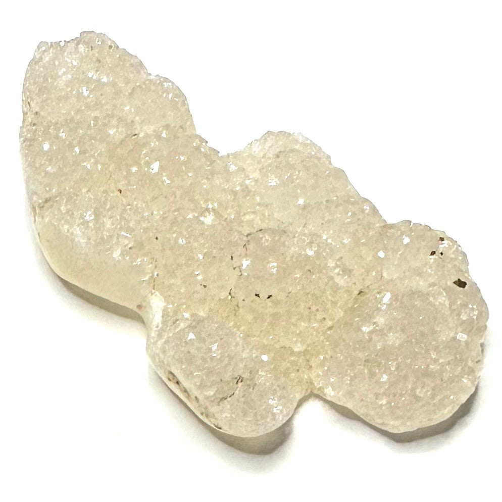 One of a Kind Snow Druzy Stone-2 1/2 x 1 1/2mm (NC6004)