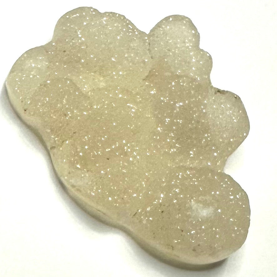 One of a Kind Druzy Snow Agate Stone-1 3/4 x 1 1/4" (NC6005)