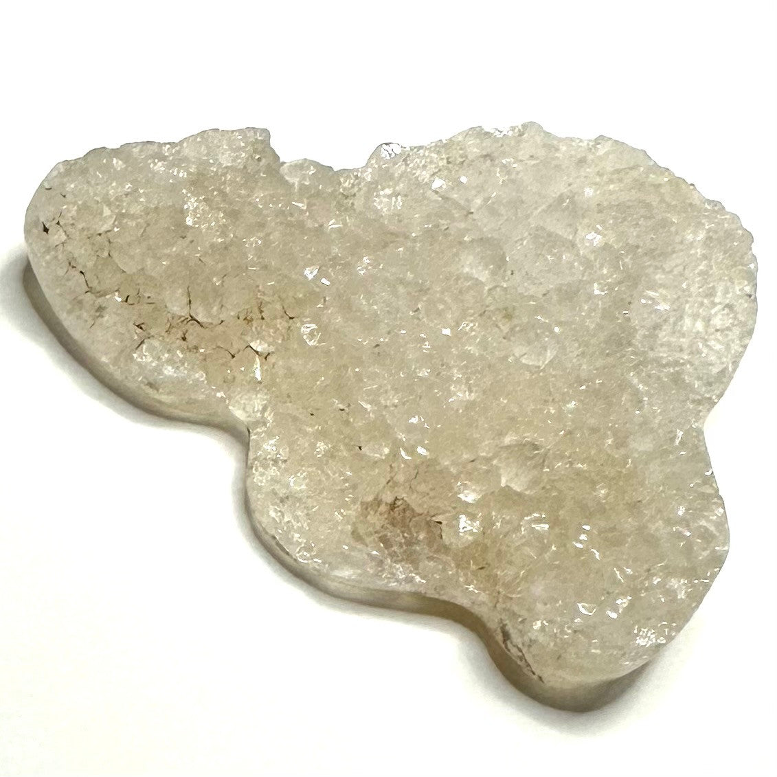 One of a Kind Druzy Snow Agate Stone-2 x 1 3/4" (NC6006)