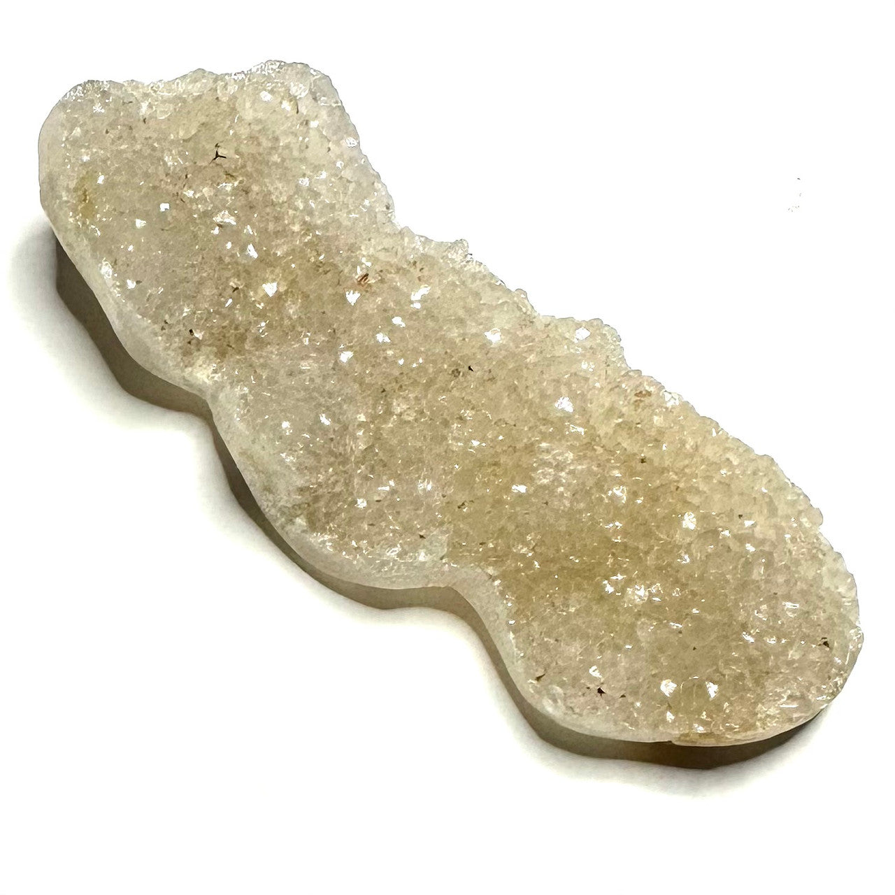 One of a Kind Druzy Snow Agate Stone-2 1/2 x 1 " (NC6009)