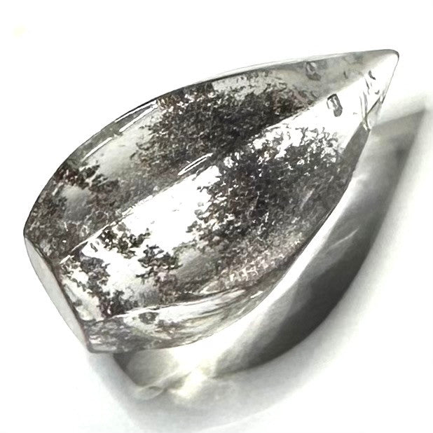 One of a Kind Phantom Quartz Crystal Flame Tower with Rainbow Inclusions-26 x 15mm (NC6017)