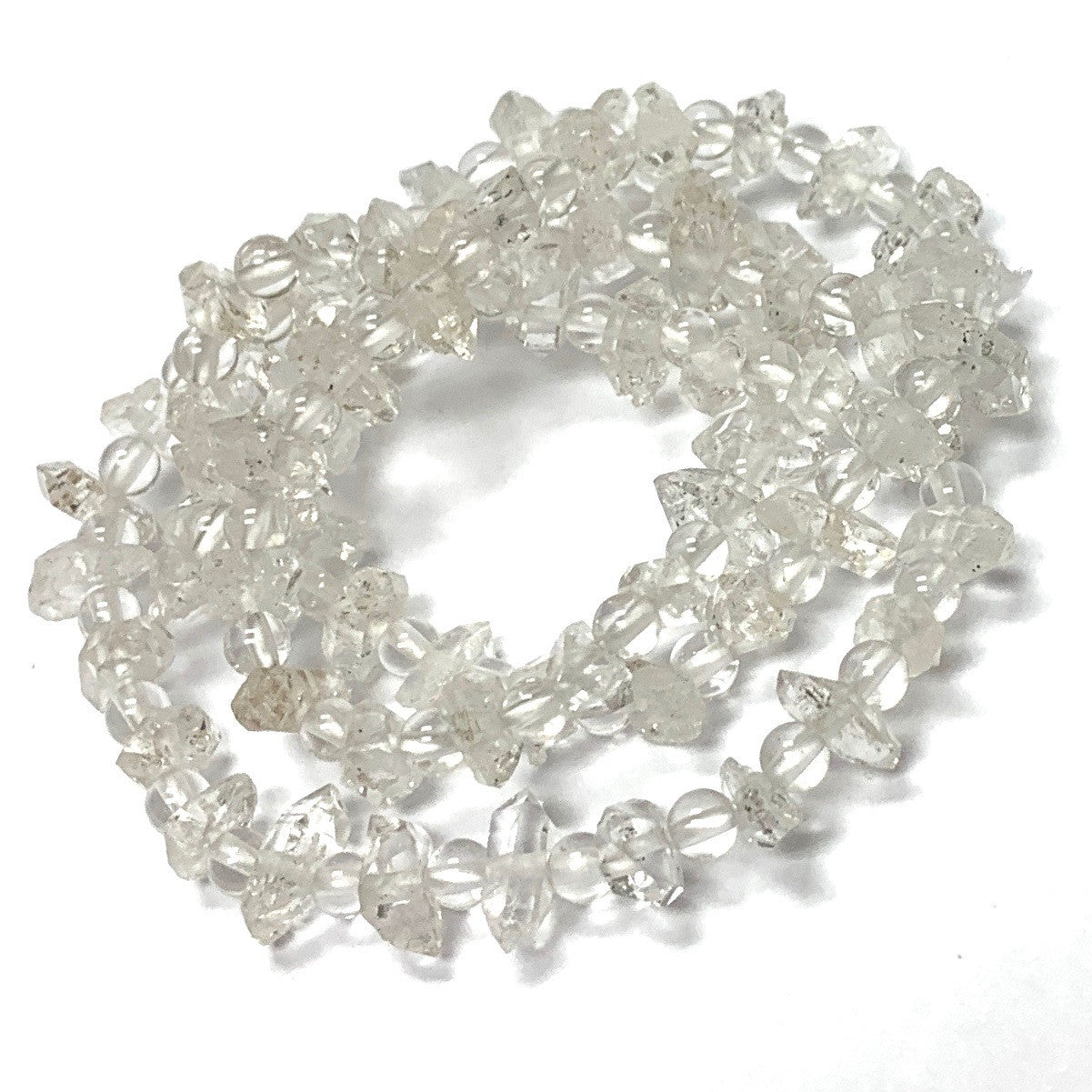 RARE-A+Grade-Herkimer Diamond Beads-12-13 Gram Avg. Weight