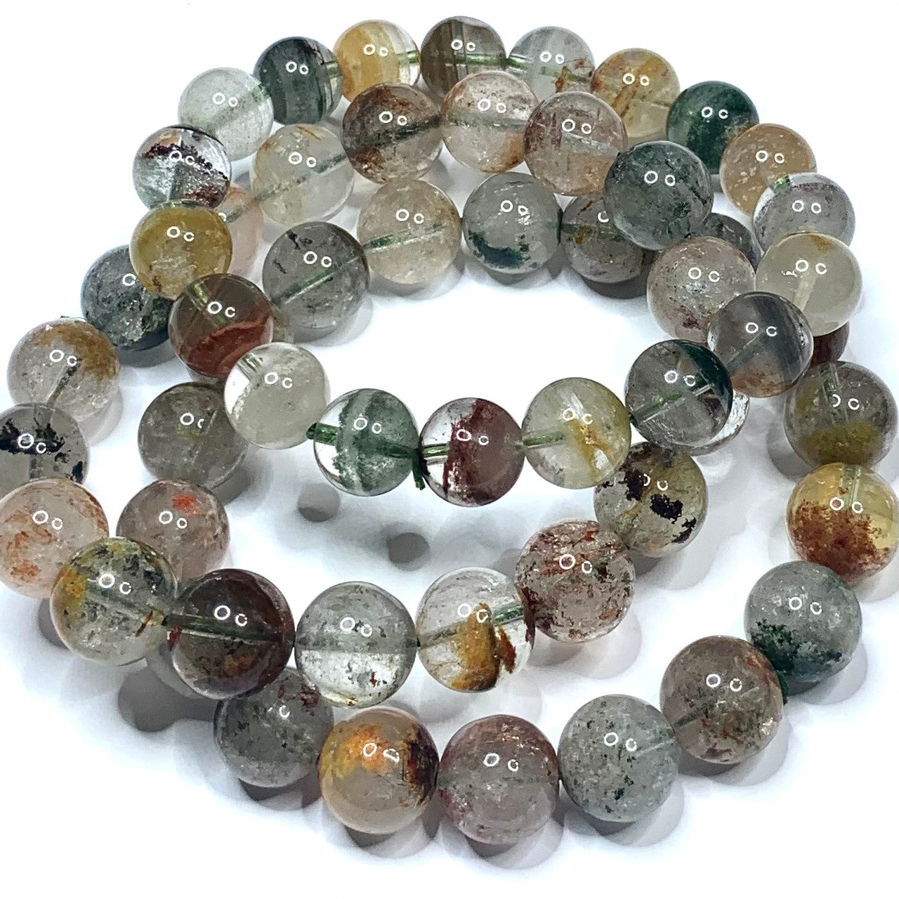 Garden Quartz Mala Bead Bracelet-11-12mm (NC4632)