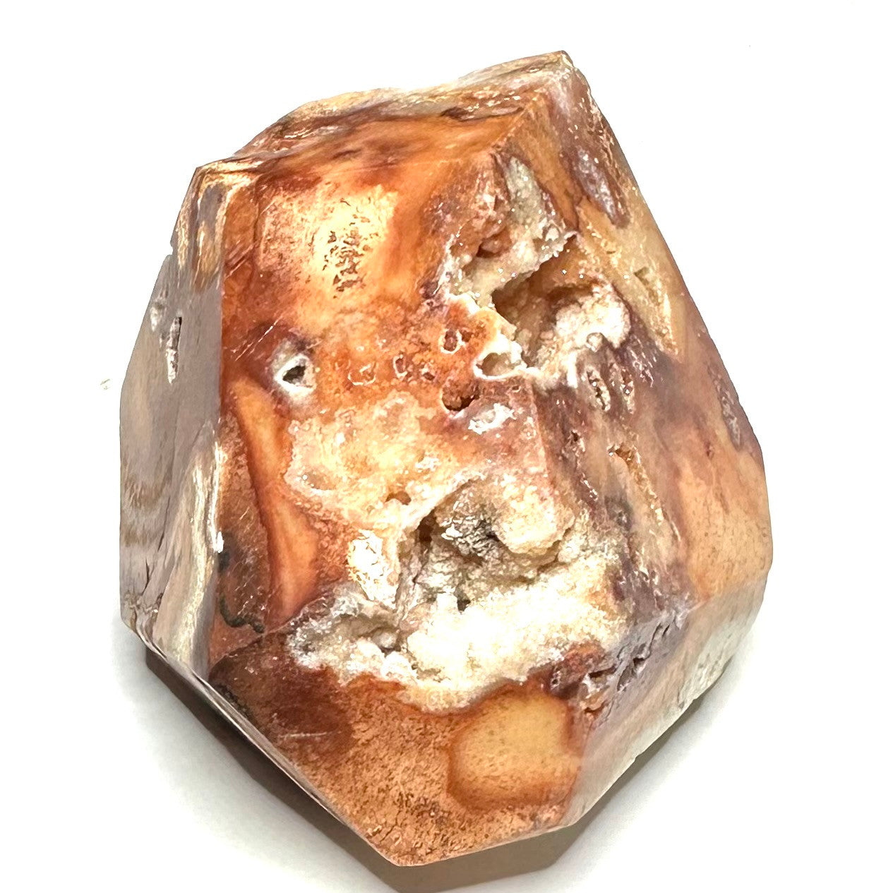 One of a Kind Crazy Lace Druzy Agate Stone-3 x 2 1/4" (NC6020)