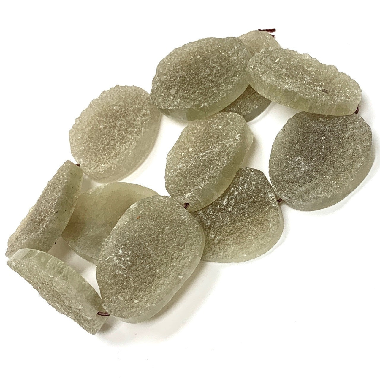 Smokey Quartz Druzy Beads