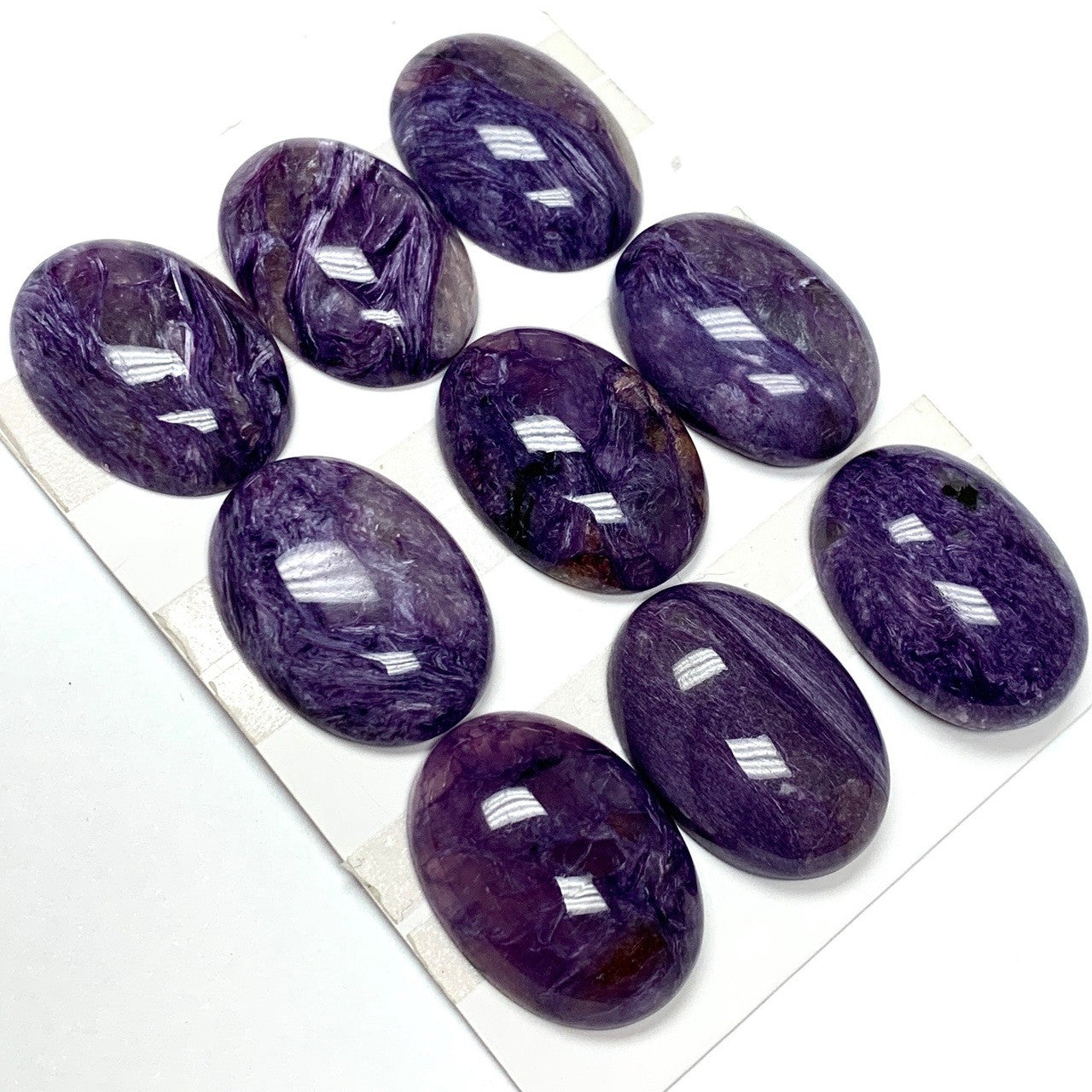 Charoite Polished Oval Dome Cabochons-A+ Grade