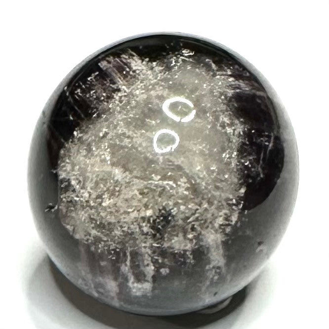 RARE-One of a Kind Trapiche Amethyst with Rainbow Inclusions Mini Sphere Stone-1"