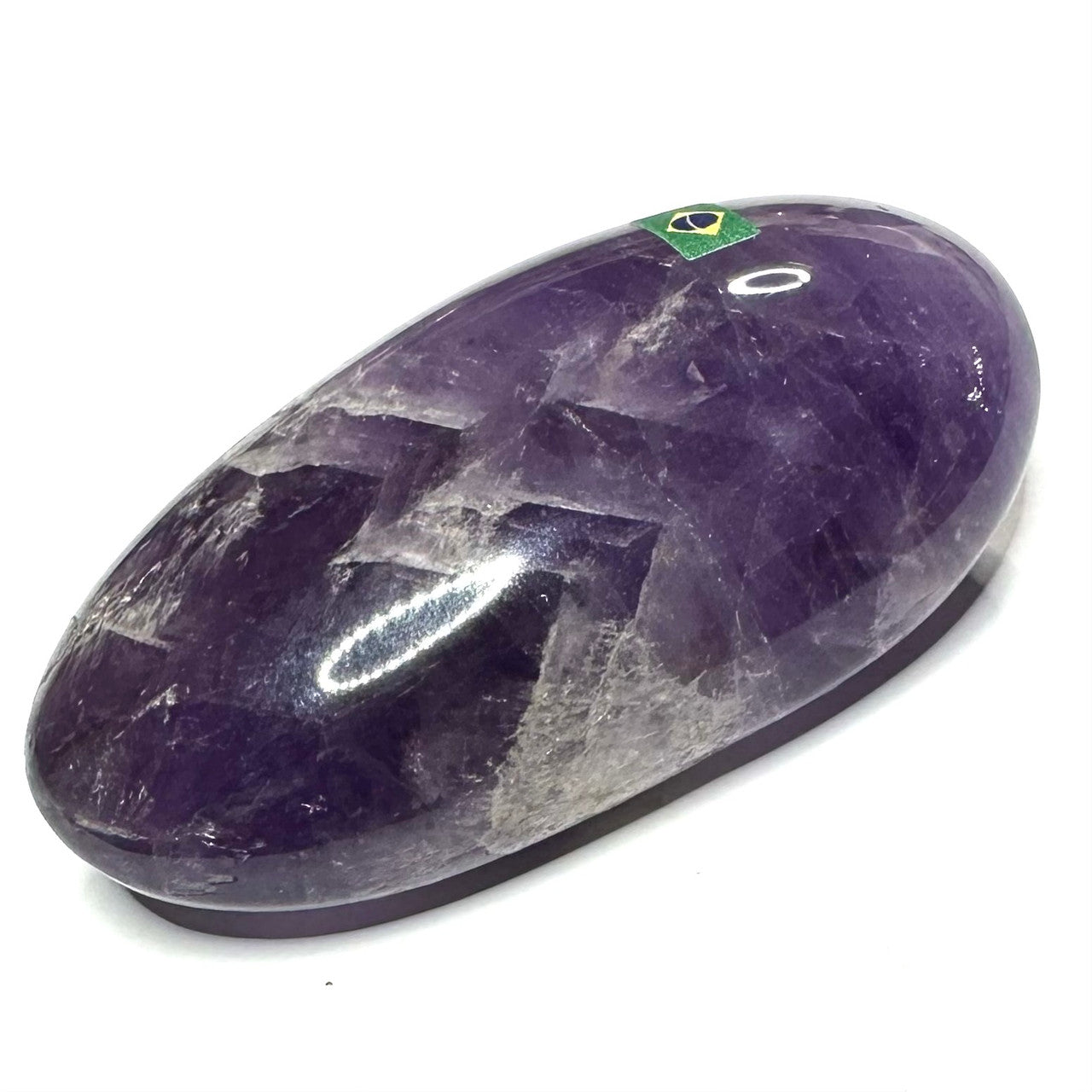 One of a Kind Quality Amethyst Palm Stone-3 x 1 1/2" (NC6047)