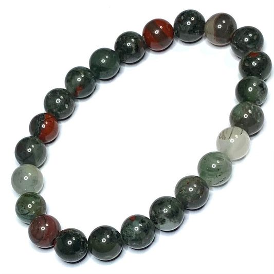African Bloodstone Mala Bead Bracelet-8mm (NC4655)
