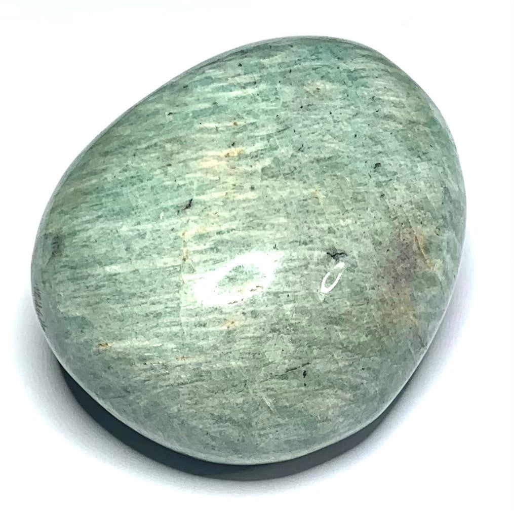 One of a Kind Amazonite Palm Stone-2 x 1 1/2" (NC4680)