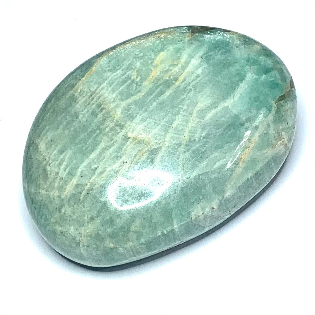 One of a Kind Amazonite Palm Stone-2 1/2 x 1 3/4" (NC4681)