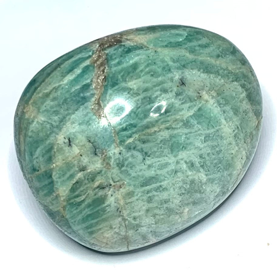 One of a Kind Amazonite Palm Stone-2 x 1 3/4" (NC4682)