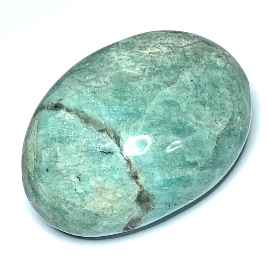 One of a Kind Amazonite Palm Stone-2 1/4 x 1 1/2" (NC4686)