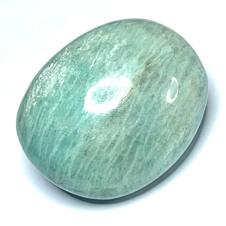 One of a Kind Amazonite Palm Stone-2 x 1 3/4"-NC4687 (NC4687)