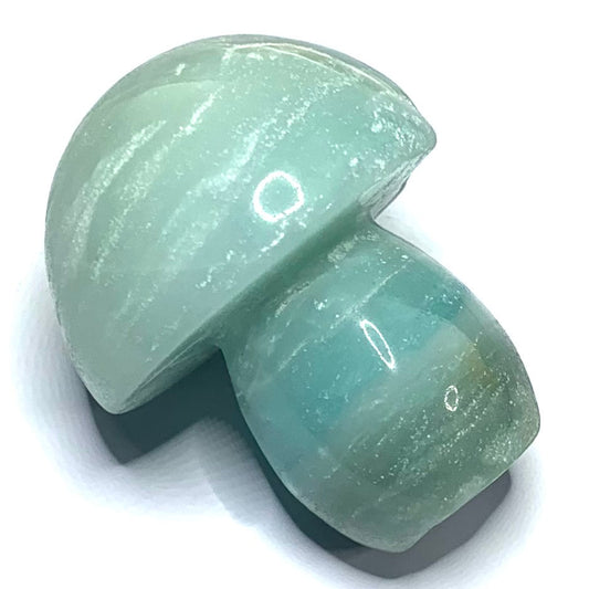 One of a Kind Amazonite Carved Mushroom Stone