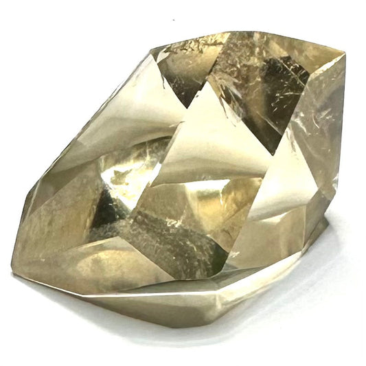 Citrine with Rainbow Inclusions Freeform Stone-2 x 1 1/2"-NC7377