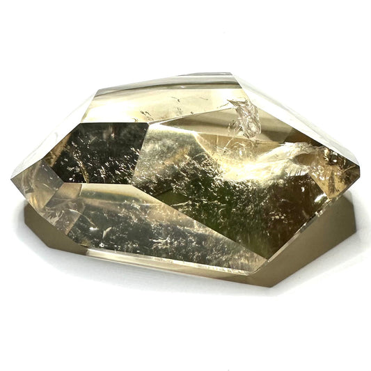 Citrine with Rainbow Inclusions Freeform Stone-2 3/4 x 2 1/4"-NC7378