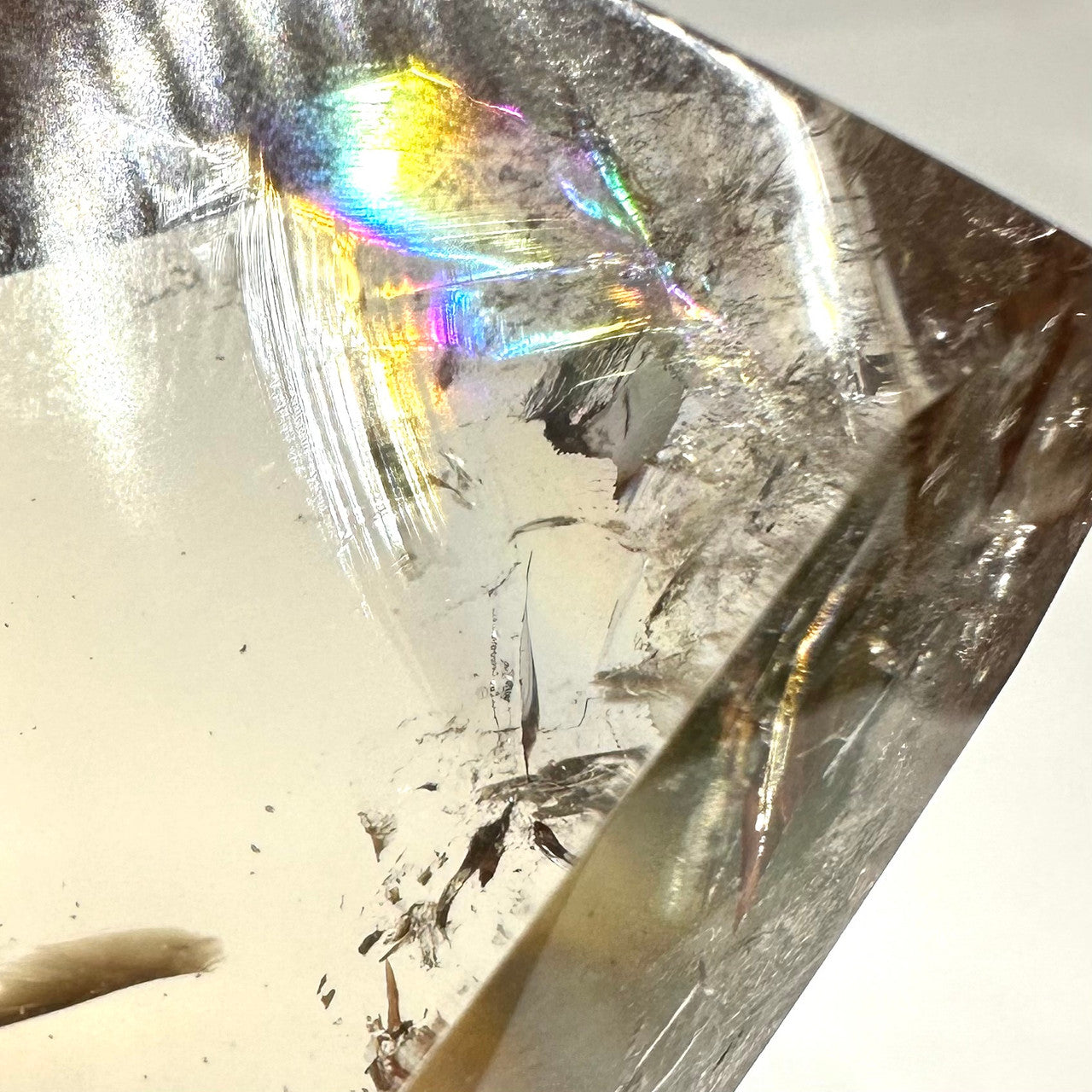 Citrine with Rainbow Inclusions  Tower-2 1/2x 1 1/4"-NC7384