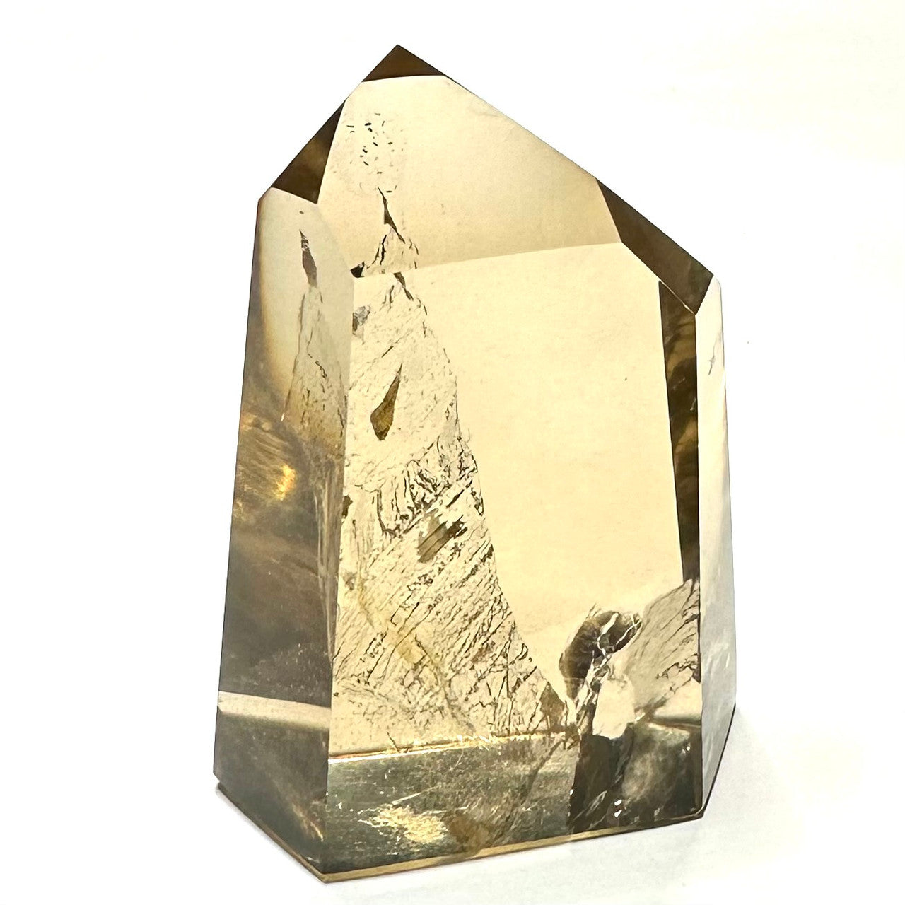 Citrine with Rainbow Inclusions Tower-2 1/2 x 1 3/4"-NC7385