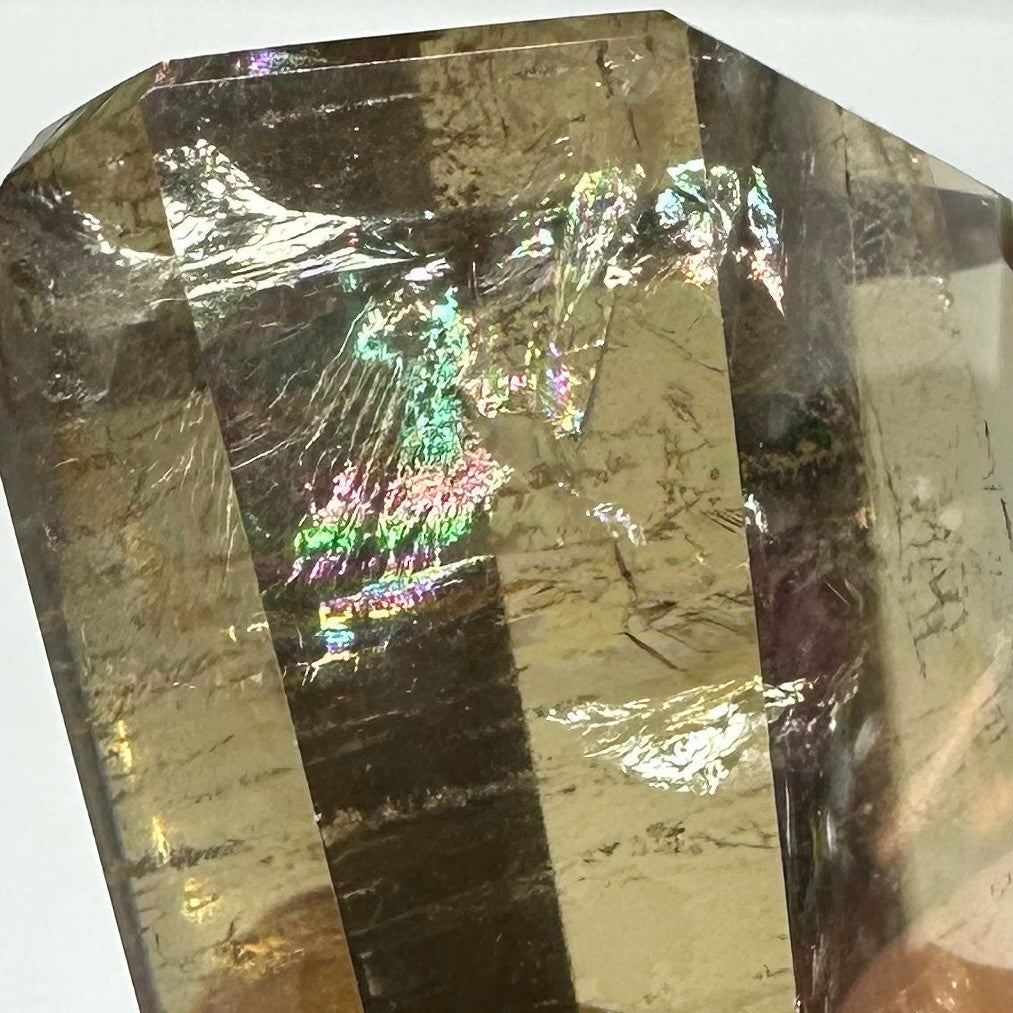 Citrine with Rainbow Inclusions Tower-2 1/2 x 1 3/4"-NC7385